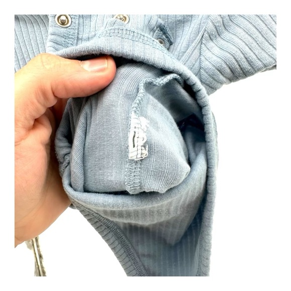 Carter’s | 6M Blue Ribbed Onesie - Picture 8 of 11